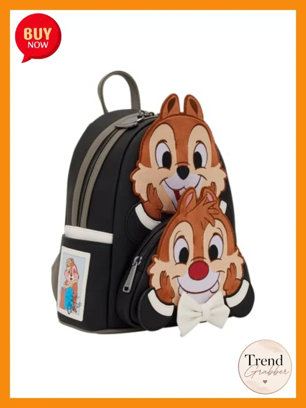 Loungefly Chip 'n' Dale Two Chips & a Miss Mini Backpack Faux Leather